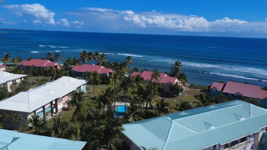 Vue du ciel de la résidence Crystal Beach